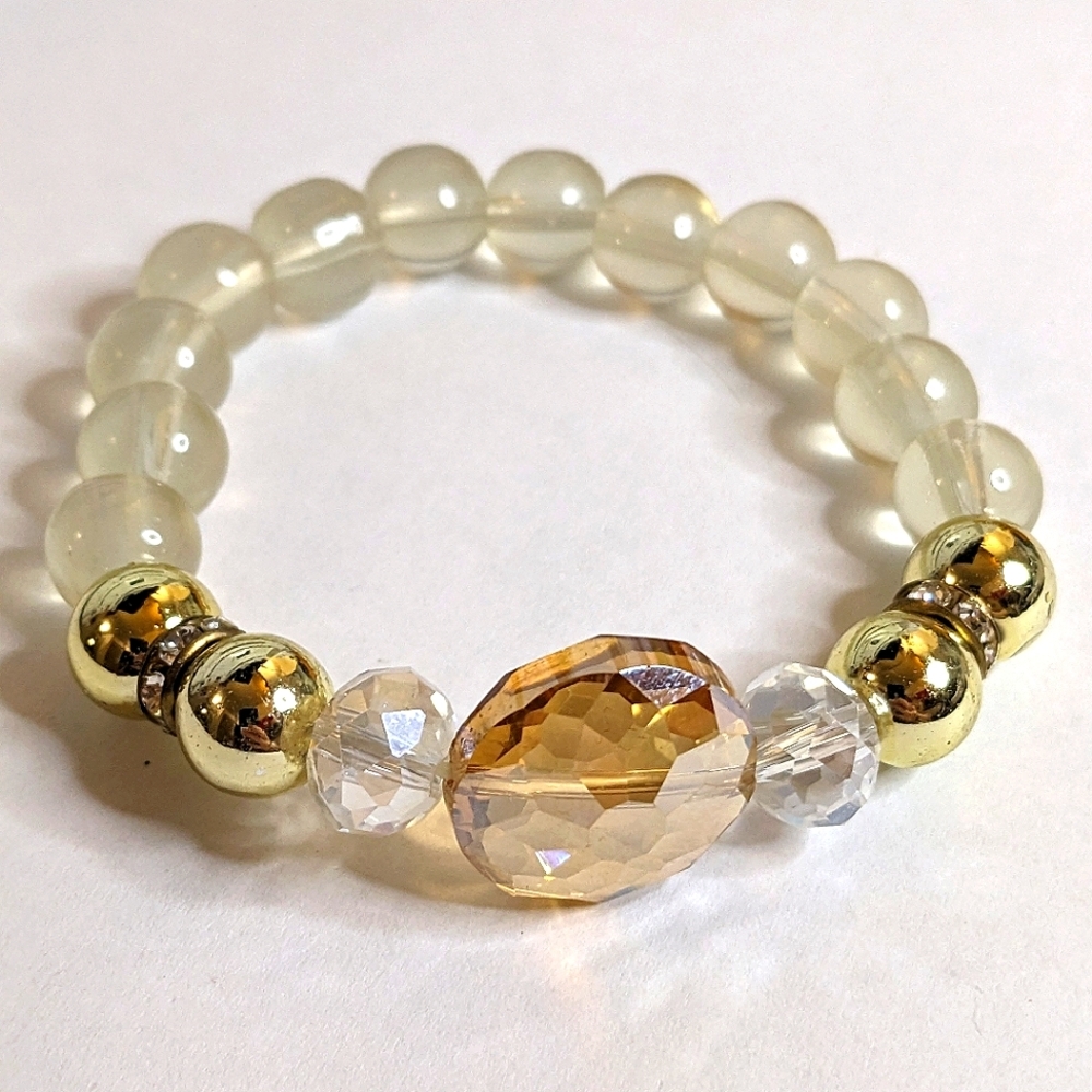 Vintage Crystal‎ Stretch Beaded Bracelet